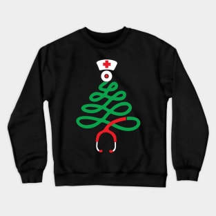 Medical Stethoscope Christmas Tree Crewneck Sweatshirt